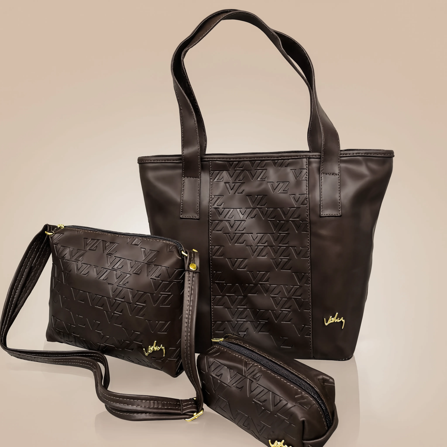 Trío de Bolsos Vélez Elegancia Premium