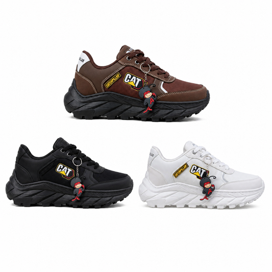 Tenis CAT Clásica en Cuero + Llavero de Regalo