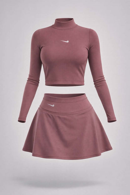CONJUNTO FALDA SHORTS Y BUZO NIKE