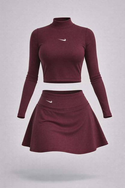 CONJUNTO FALDA SHORTS Y BUZO NIKE