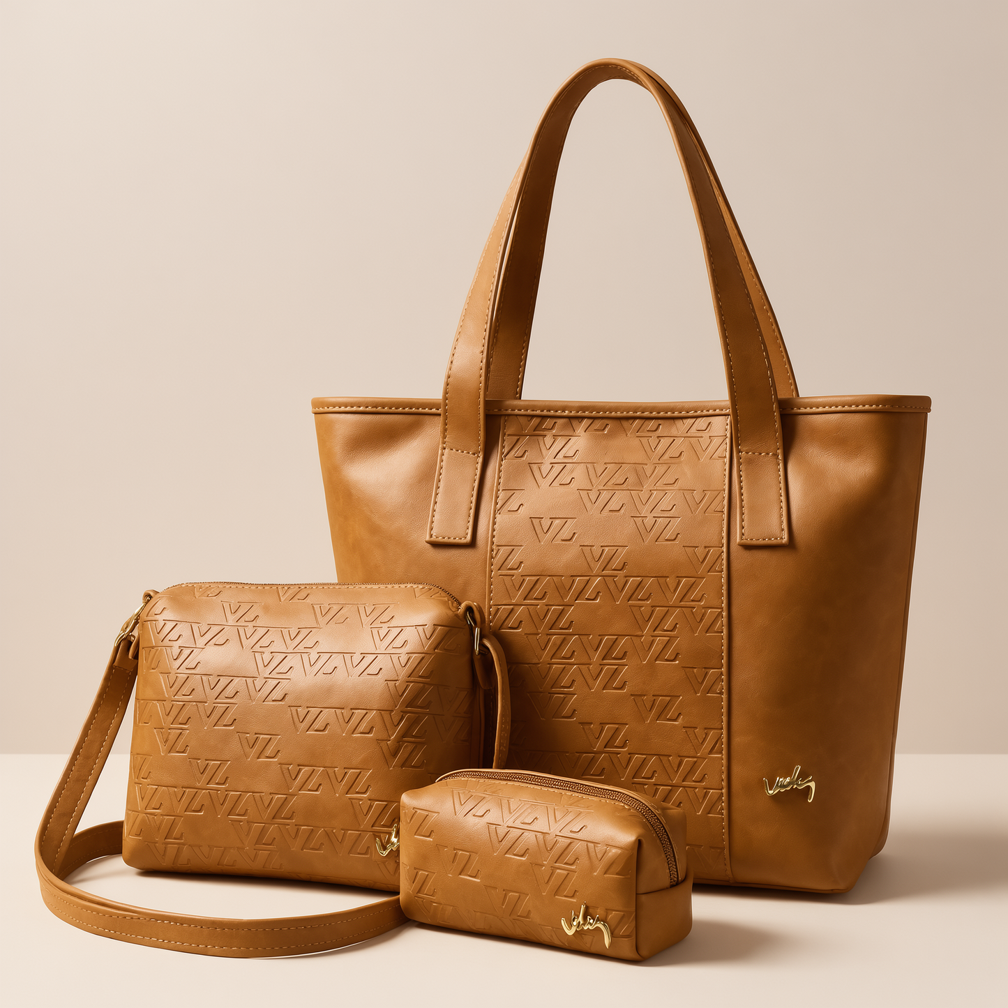 Trío de Bolsos Vélez Elegancia Premium