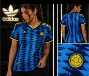 Camiseta Selección Colombia Mujer 2026 – Versión Jugador Premium Azul