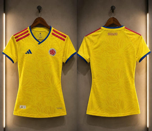Camiseta Selección Colombia Mujer Amarilla 2026 – Versión Jugador Premium