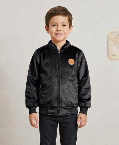 Chaqueta clásica gamuza niño